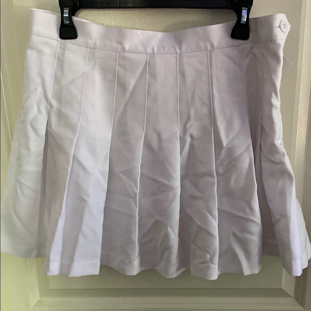 American Apparel White Skater Mini Skirt